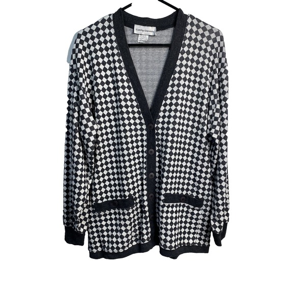 Cathy Daniels Sweaters - cathy daniels womens cardigan size large long sleeve buttons pockets
